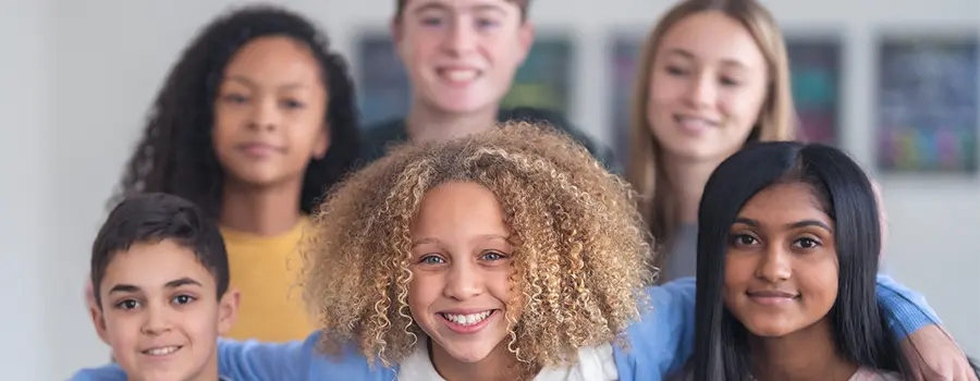 Image of children smiling